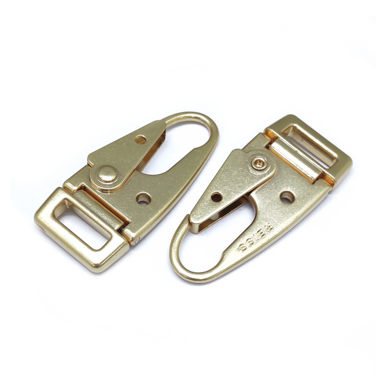 Dongguan Fengxing Hardware Factory Direct Olecranon Buckle Electrophoresis Black And Light Gold Hook Buckle Explosive New Development undefined
