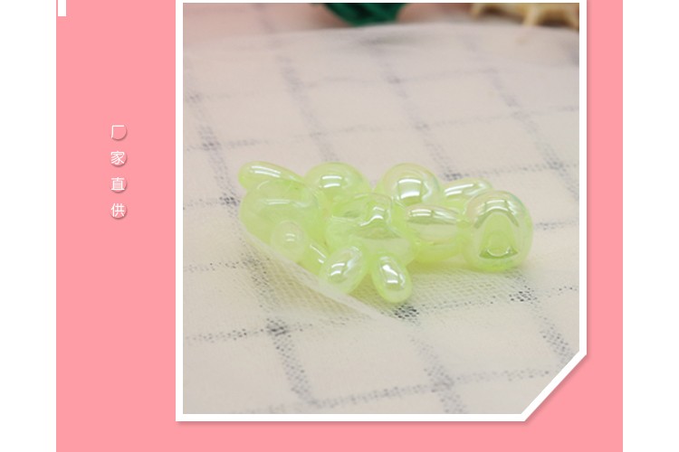 Rubber band accessories bead Rabbit acrylic two-color bead rubber band accessories bead Rabbit acrylic two-color bead rubber band accessories bead rabbit acrylic two-color bead rubber band accessories bead rabbit sub- detail image 9