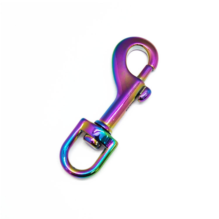 Dongguan Fengxing Hardware Factory Direct Sales Luggage Clothing Colorful Fish Mouth Buckle Alloy Hook Buckle Explosive New Custom Specification drawing