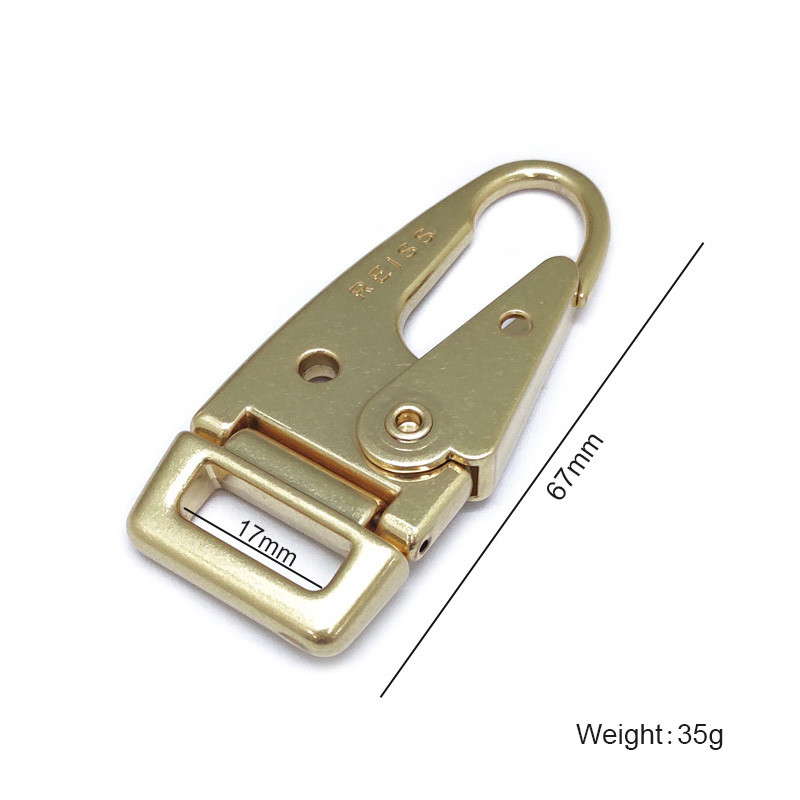 Dongguan Fengxing Hardware Factory Direct Olecranon Buckle Electrophoresis Black And Light Gold Hook Buckle Explosive New Development undefined