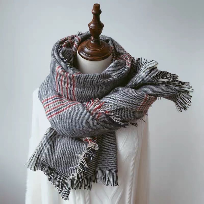 Women's Shawl Autumnwinter Coat Preppy Casual Pop Scarf