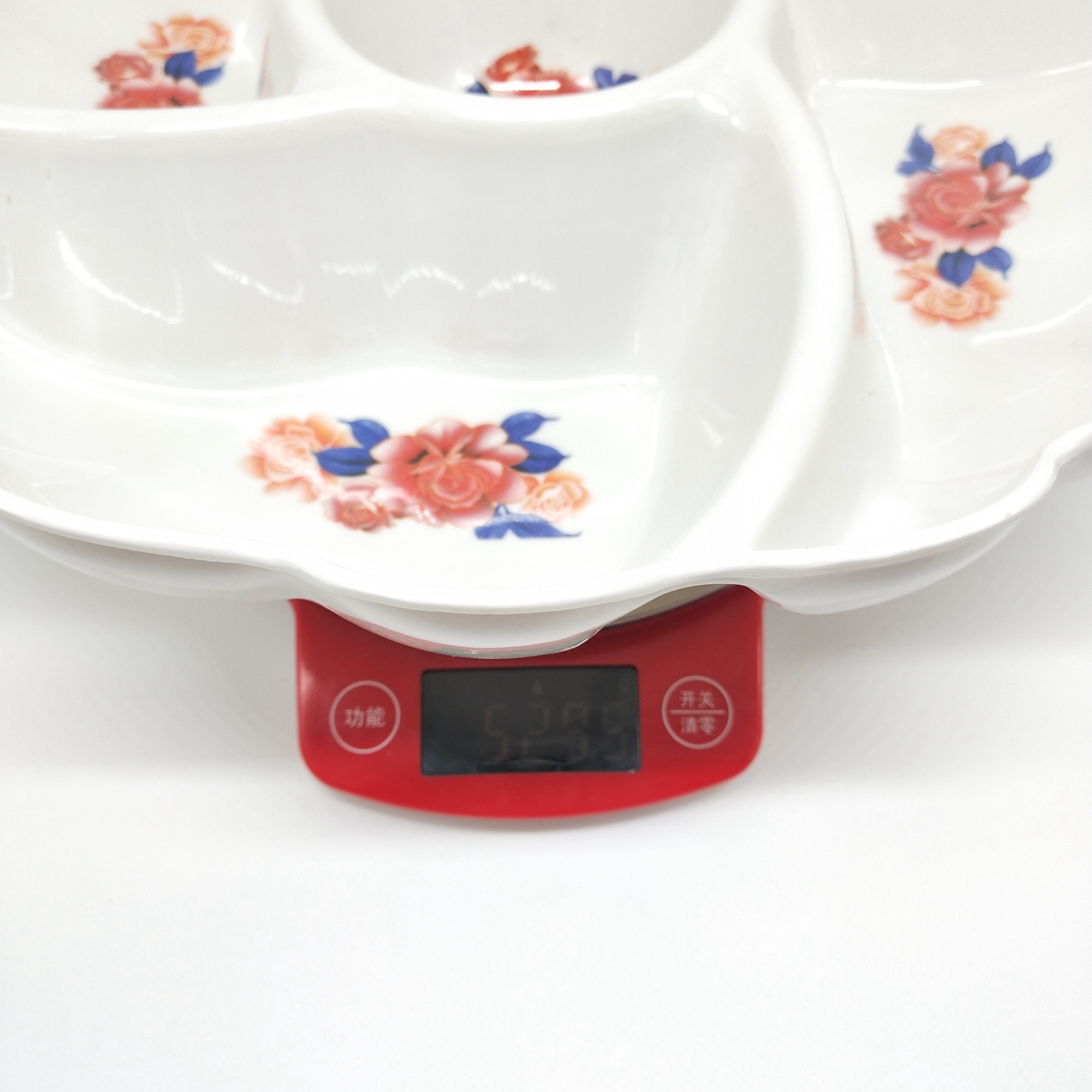 7828印花果盘干果盘糖果果盘居家日用花边果盘详情图5
