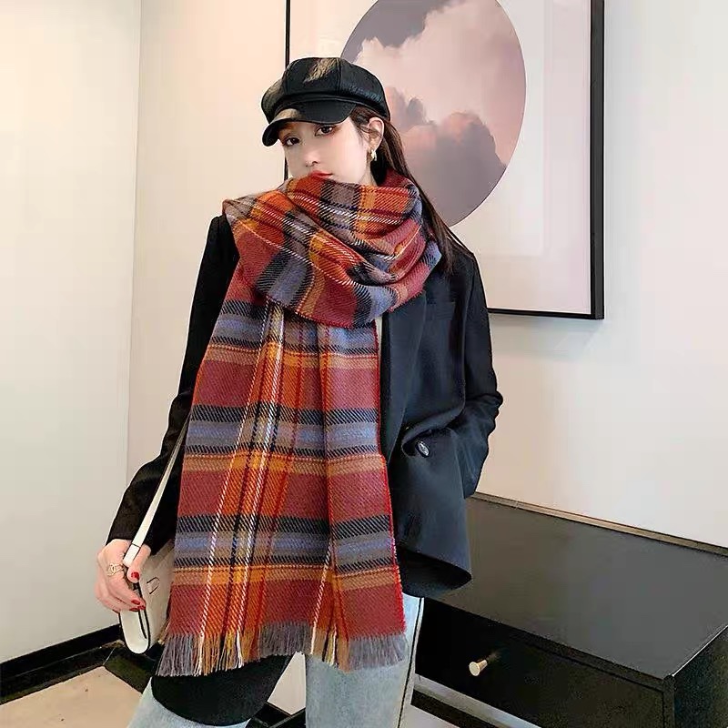 Scarf Super Warm Thick Everything Cute Student Fashion Generous Scarf