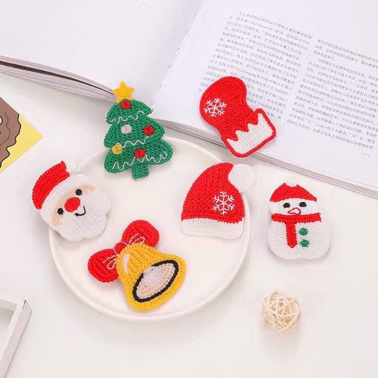 Christmas hair accessories, cute hair clips, BB clips