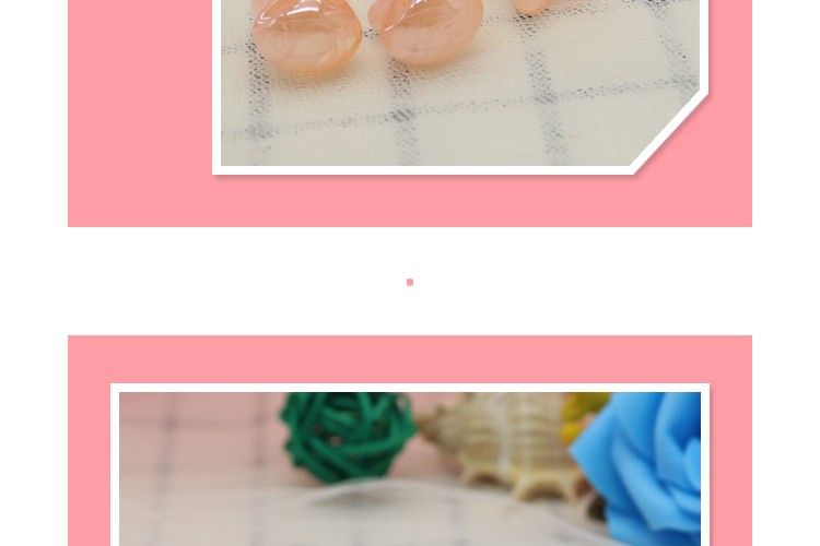 Rubber band accessories bead Rabbit acrylic two-color bead rubber band accessories bead Rabbit acrylic two-color bead rubber band accessories bead rabbit acrylic two-color bead rubber band accessories bead rabbit sub- detail image 6