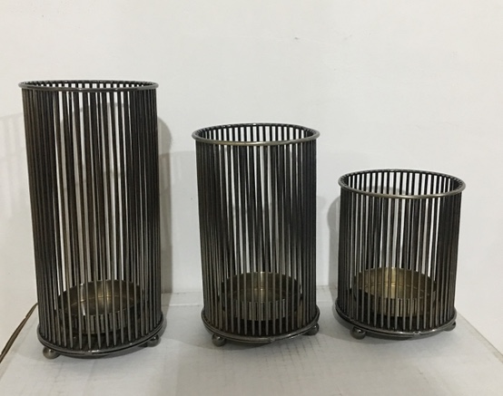 通宇456A轻奢美式餐桌样板房软装饰品摆件欧式烛光晚餐道具水晶金属蜡烛台铁线烛台大