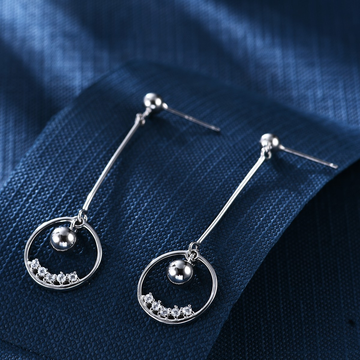 Anton Wolf 925 sterling silver 0090 earrings, minimum order quantity one piece, free shipping detail image 1