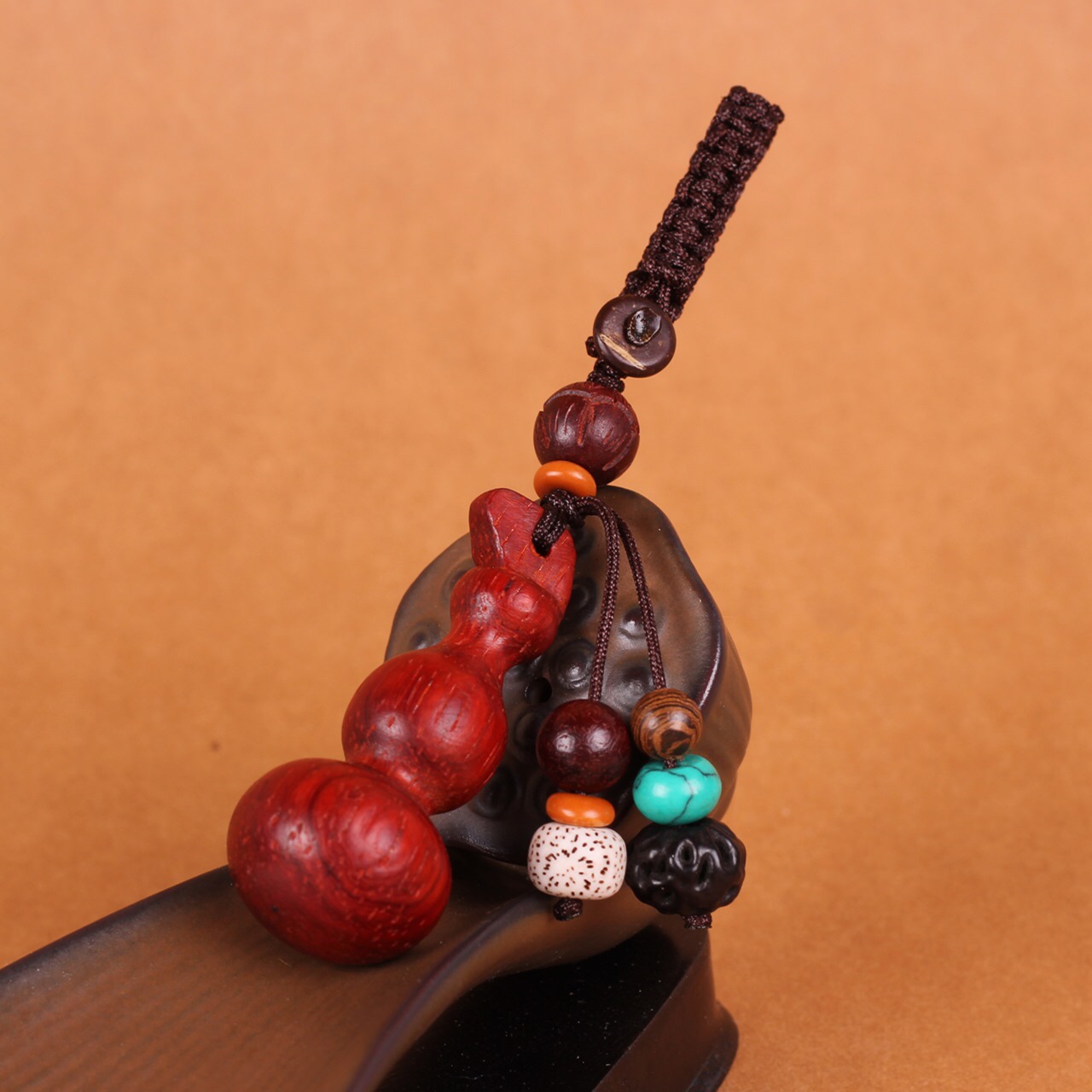 Sandwood calabaza keychain pequeño colgante