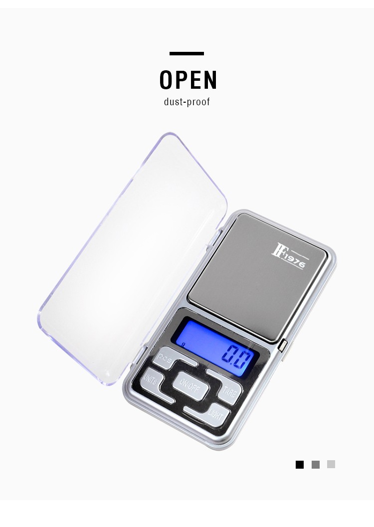 MH electronic jewelry scale with high-definition screen display, high-quality and high-precision 0.01g/0.1g gold jewelry scale detail image 4