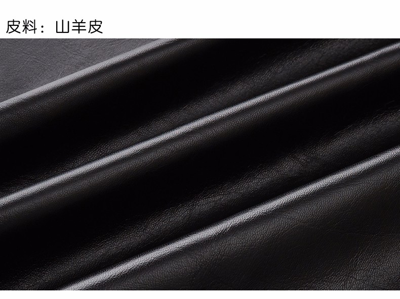 蒂凡雪真皮手套男士秋季冬天气质山羊皮触屏保暖加绒加厚骑行开车详情图5
