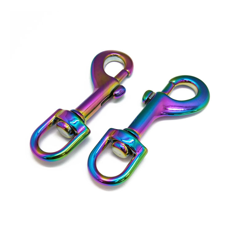 Dongguan Fengxing Hardware Factory Direct Sales Luggage Clothing Colorful Fish Mouth Buckle Alloy Hook Buckle Explosive New Custom Application Scenario