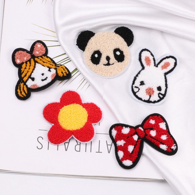 Rabbit flower hair clip, BB clip, wool style