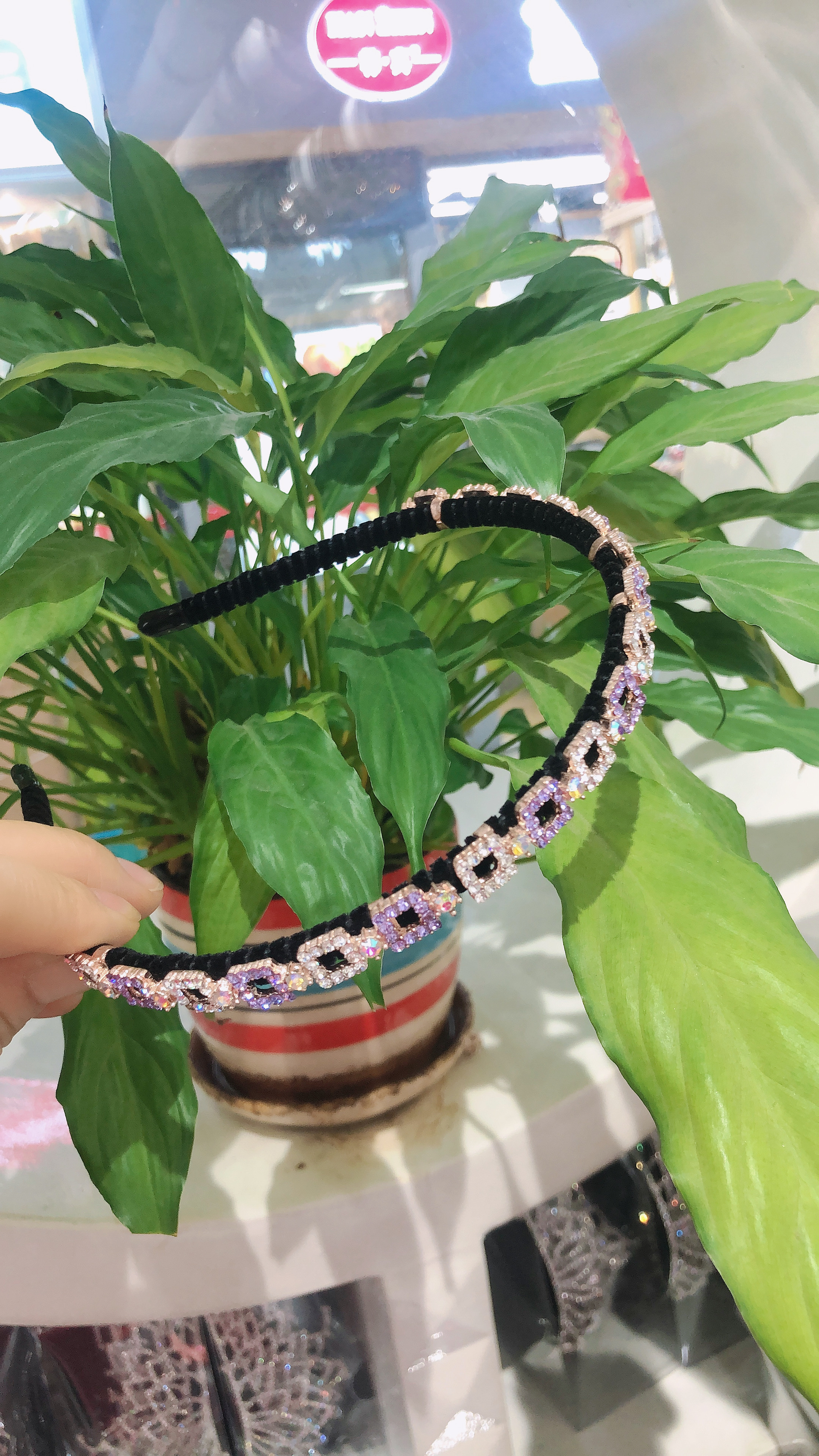 Korean Version Of The New Fashion Headdress Full Circle Color Head Band Hair Card 512 Specification drawing