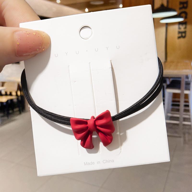 Hairband girl, simple bow tie, one-piece clip, versatile bangs clip, Korean Internet celebrity hair clip, ins forest-style broken hair clip for girls