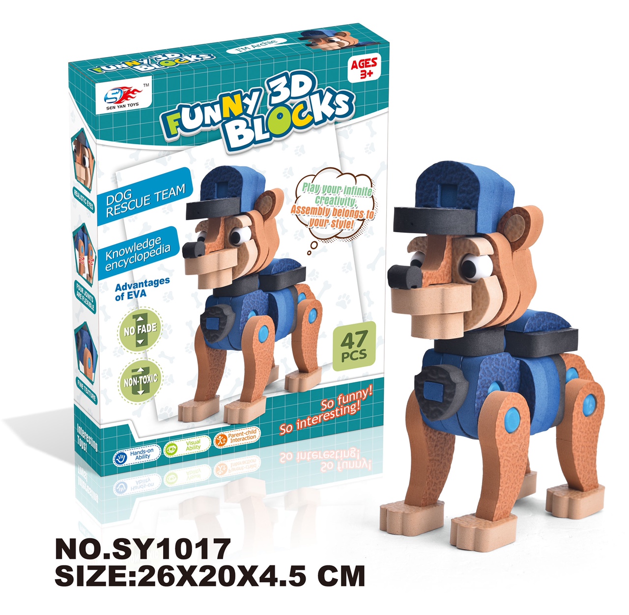 3D EVA Building Blocks - Dog Rescue Team Archie (47PCS) thumbnail