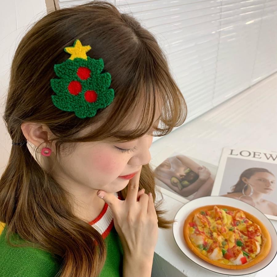 Christmas hair accessories, cute reindeer hair clips, BB clips, pressure clip series, girlish bell snowflake bangs hair clips, autumn and winter hair accessories undefined