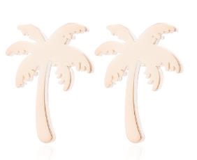 شجرة جوز الهند الجميلة ذات الطراز الكوري بأربعة ألوان من الصلب من التيتانيوم Item Picture