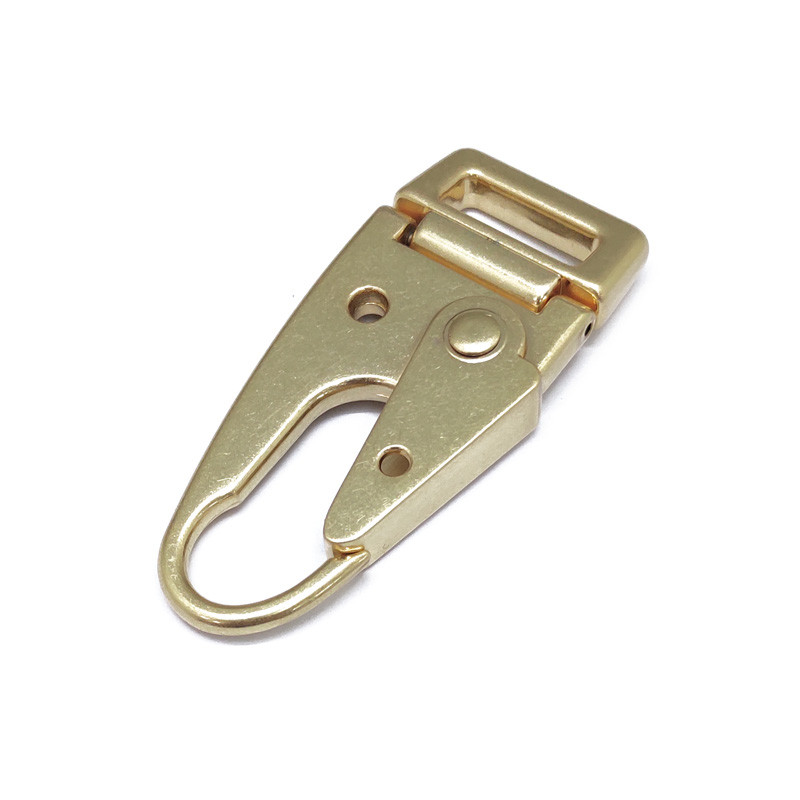 Dongguan Fengxing Hardware Factory Direct Olecranon Buckle Electrophoresis Black And Light Gold Hook Buckle Explosive New Development undefined