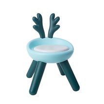 儿童板凳 靠背椅实用圆角动物凳适用儿童凳塑料鹿角凳时尚洗澡凳