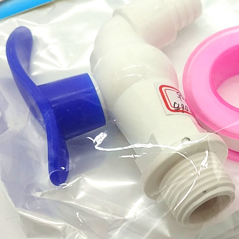 Plastic faucet spout + water-stop tape Application Scenario