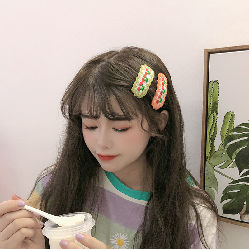 樱桃5.5公分花夹BB夹毛线夹详情图6