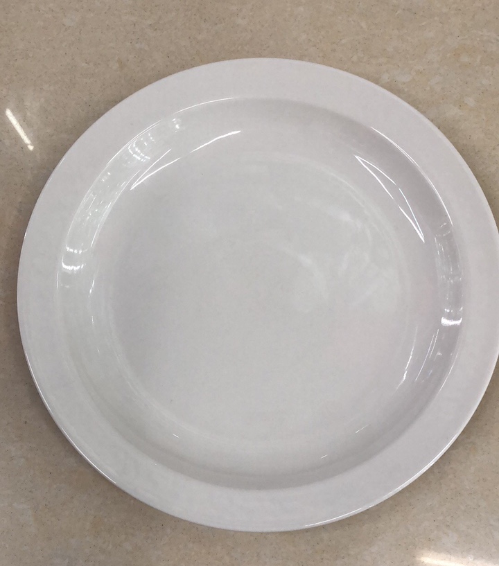 10.5平白瓷陶瓷餐具西餐盘盘菜盘凉菜碟大号盘牛排餐具盘