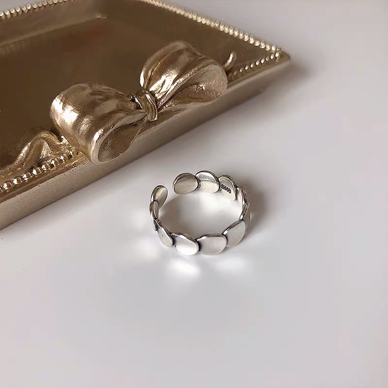 UKI SILVER and Season S925 pure Silver ringed index and Middle finger ring details Picture