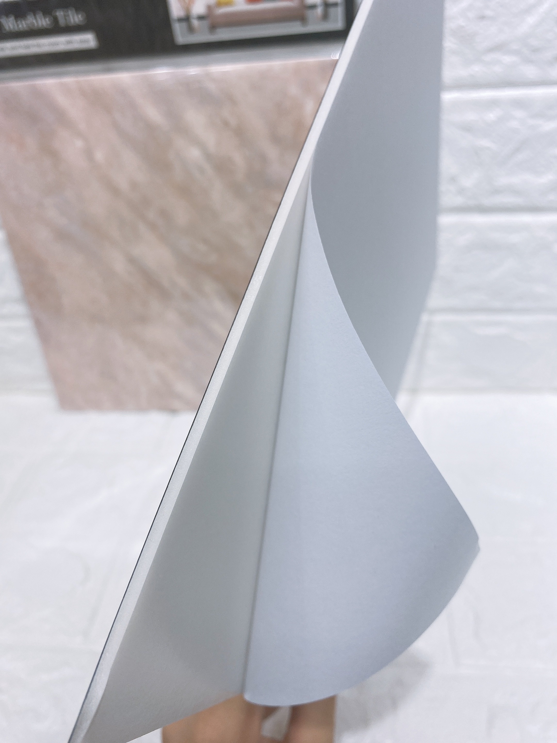 防真2张装大理石自粘贴瓷砖贴浴室客厅卧室背景装饰防水防霉详情图7