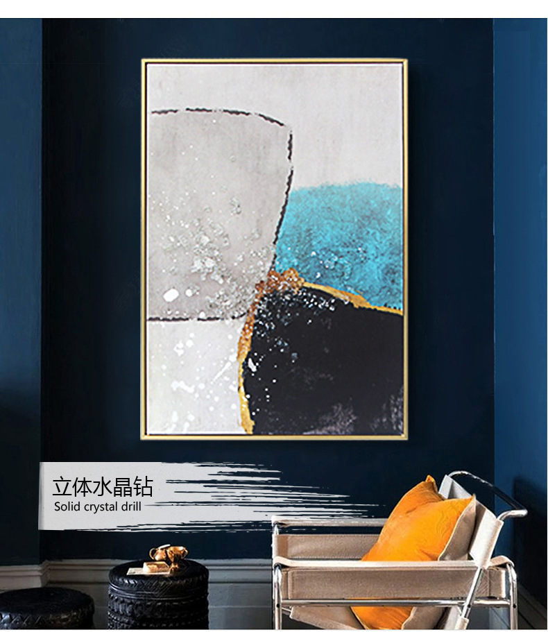 新中式立体现代轻奢客厅装饰画简约沙发背景墙壁画抽象玄关挂画详情图10