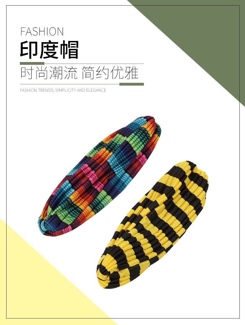 Hao Hao Headscarf Manufacturers Directly For Europe And The United States Men And Women Outdoor Indian Hat Hip-Hop Color Indian Hat Spot