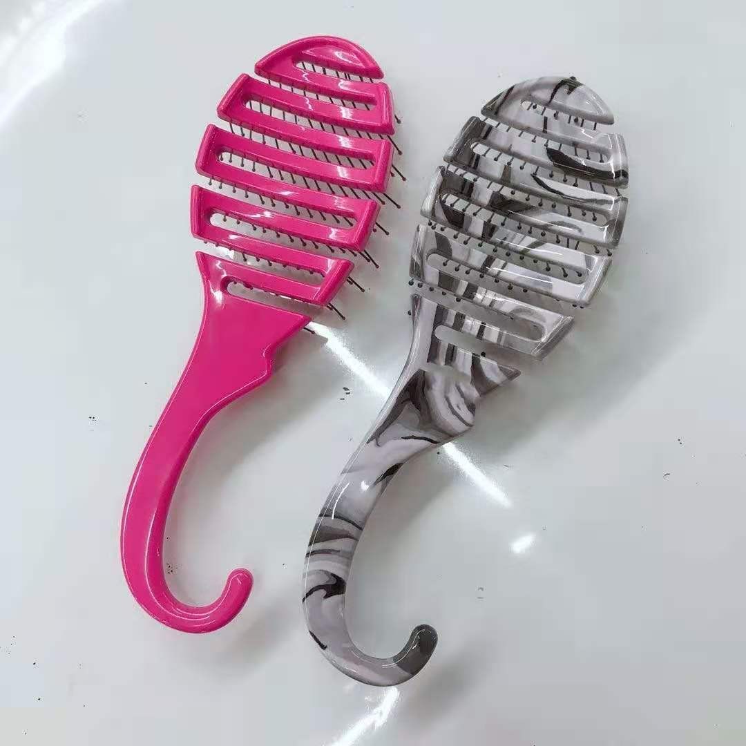 隆发LONGFA2020新款现货魔法梳按摩顺发梳防静电卷发梳排骨梳详情图3