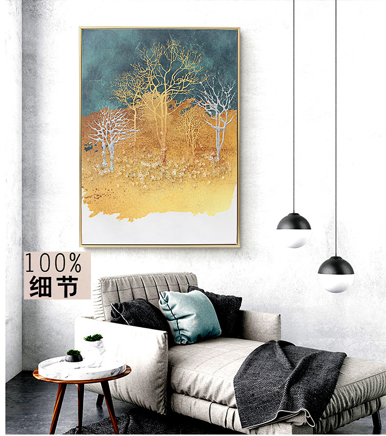 新中式立体现代轻奢客厅装饰画简约沙发背景墙壁画抽象玄关挂画详情图16