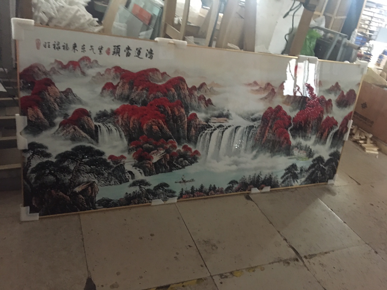 Living Room Sofa Background Large Painting Private Custom