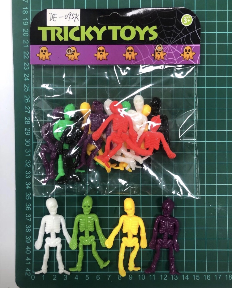 TPR soft glue toy skeleton giveaway toy cross border toy