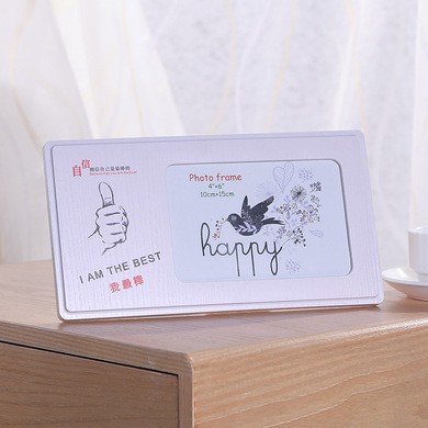 现货供应现代简约欧式相框 创意木质吸塑相框 多款式UV印刷摆台详情图5