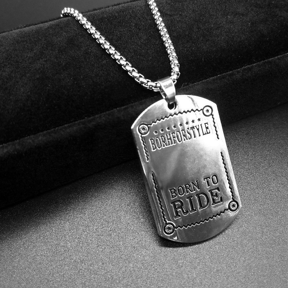 Stainless Steel Necklace Alloy Pendant Accessories Ride Brand Accessories Wholesale Manufacturers Direct Sales
