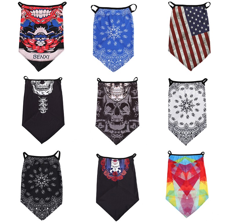 Hao Hao Headscarf Manufacturers Directly For Europe And The United States Men And Women Outdoor Sports Headscarf Hip-Hop Cotton Square Wholesale Magic Headscarf undefined
