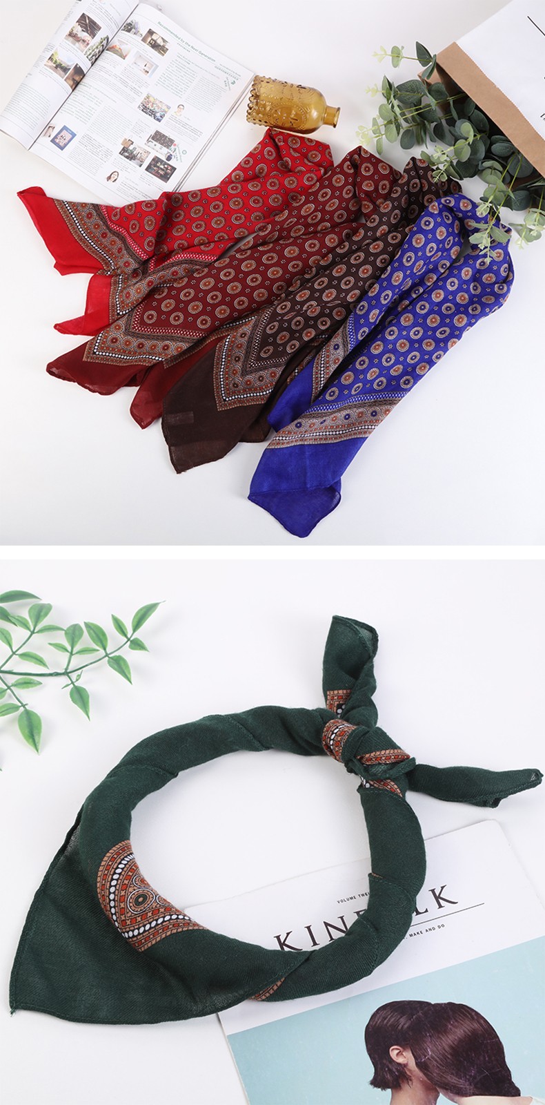 Hao Hao Headscarf Manufacturers Direct For Europe And The United States Men And Women Outdoor Sports Headscarf Hip-Hop Square Shawl Wholesale Magic Headscarf undefined