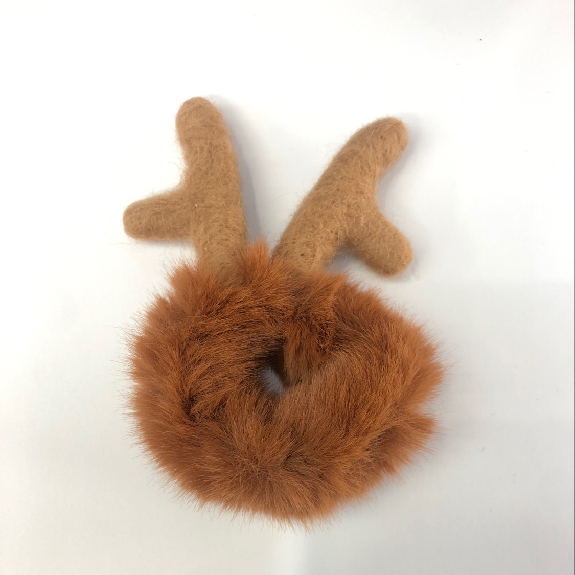 Wool felt, elk antlers full figure