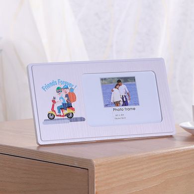 现货供应现代简约欧式相框 创意木质吸塑相框 多款式UV印刷摆台