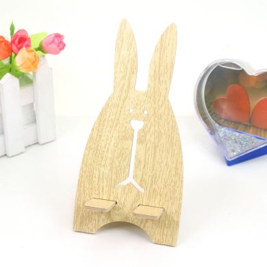 创意可爱动物手机支架 懒人支架厂家定制批发 木质托架手机座