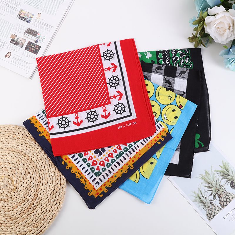 Hao Hao Headscarf Manufacturers Direct For Europe And The United States Men And Women Outdoor Sports Headscarf Hip Hop Cotton Miscellaneous Flower Square Wholesale Magic Headscarf details Picture