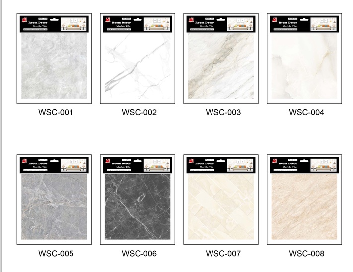 防真2张装大理石自粘贴瓷砖贴浴室客厅卧室背景装饰防水防霉详情图8