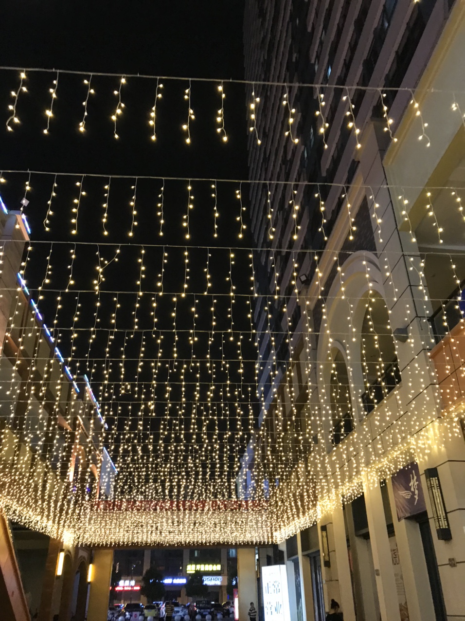 3米 LED窗帘 圣诞节商场酒店装饰灯