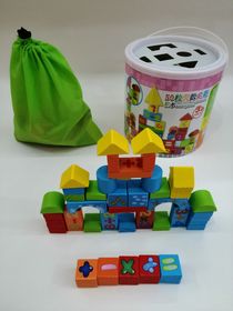 DIY Children Game Master Of Architecture Building Blocks Wooden Construction Kid Toys