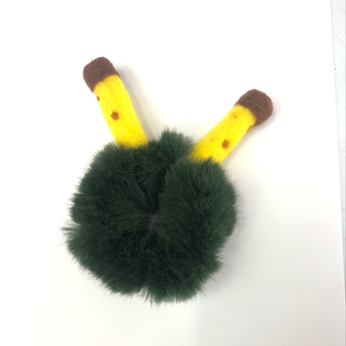 Wool felt, giraffe ears full figure