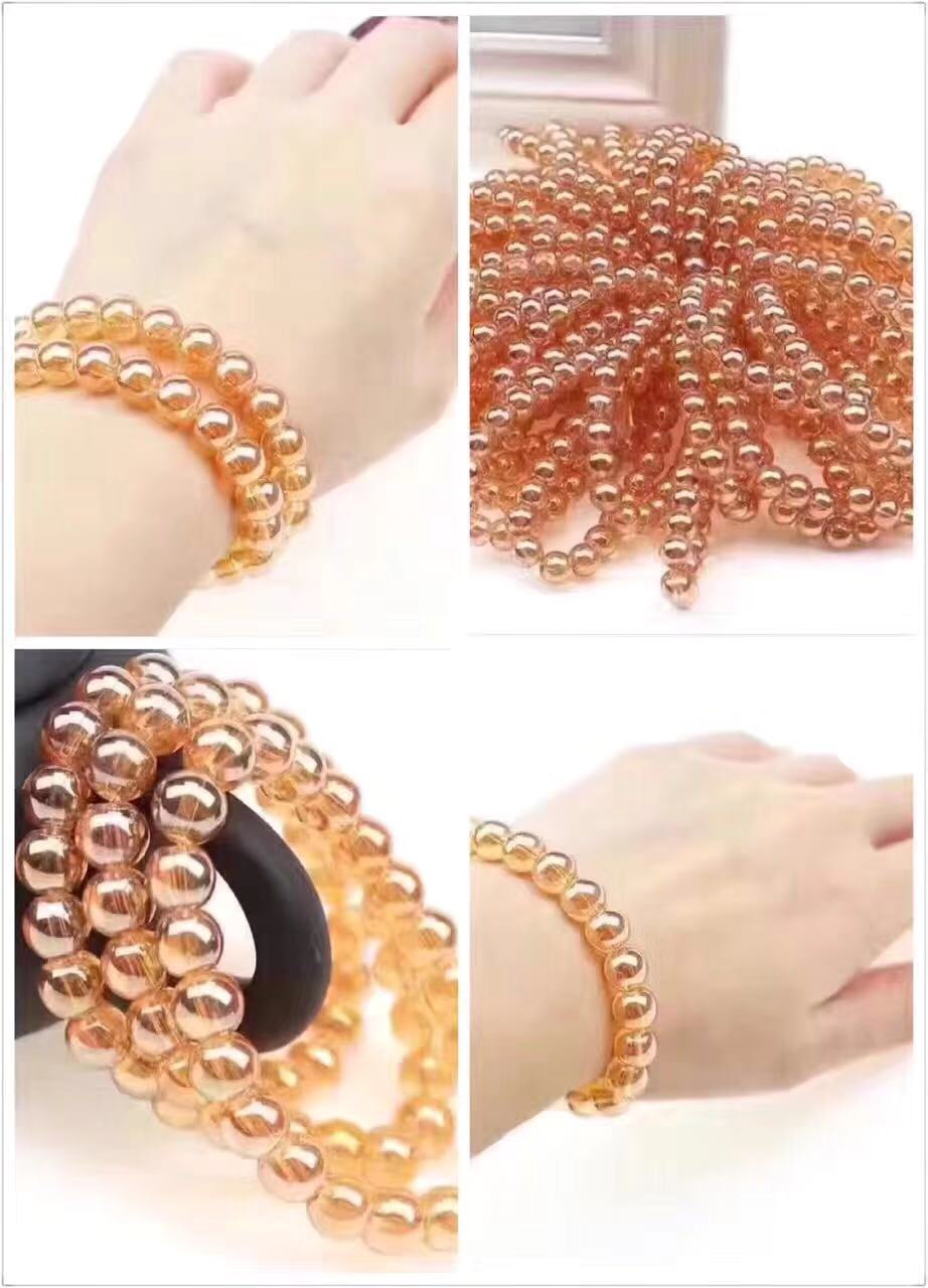 Amber Gold Bracelet 8Mm details Picture