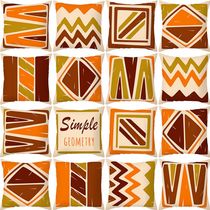 Vintage geometric stripe series peach leather pillowcase Nordic sofa office pillow cushion cover cross-border sales