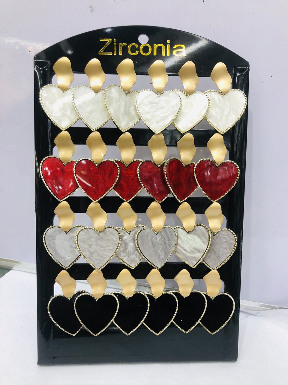 大版爱心版材耳环