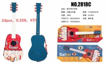 2818C灯光音乐电子吉他，24pcs，规格；70x26x6cM   吉他  带电功能  音乐  塑料  林鑫玩具 1